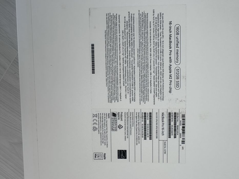MacBook Pro 16 Silver/M2