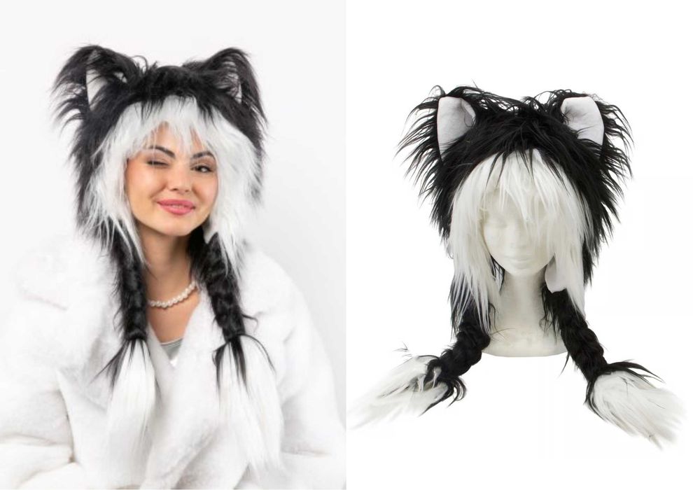 Шапка с ушками на зиму