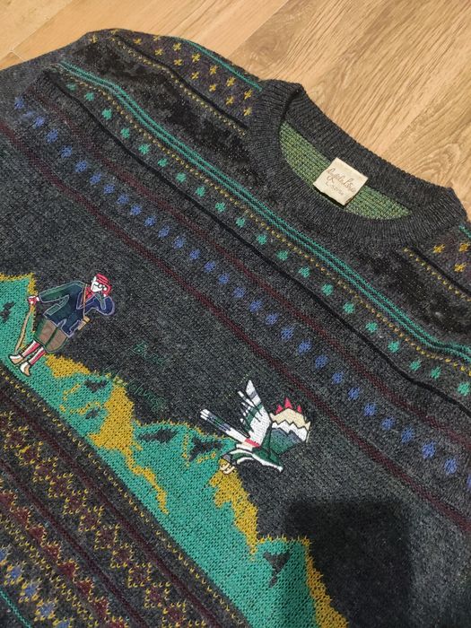 Pulover mix lână Bird Watching mărimea L