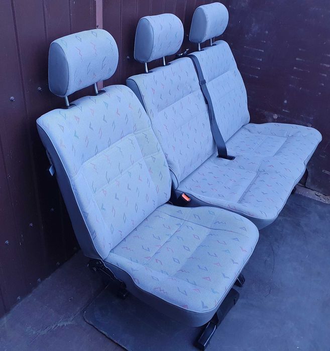 Bancheta Spate Dubla Saun 3 Locuri Vw Bus Transporter Caravelle T4 T5 Rabatabile Scaune Impecabile