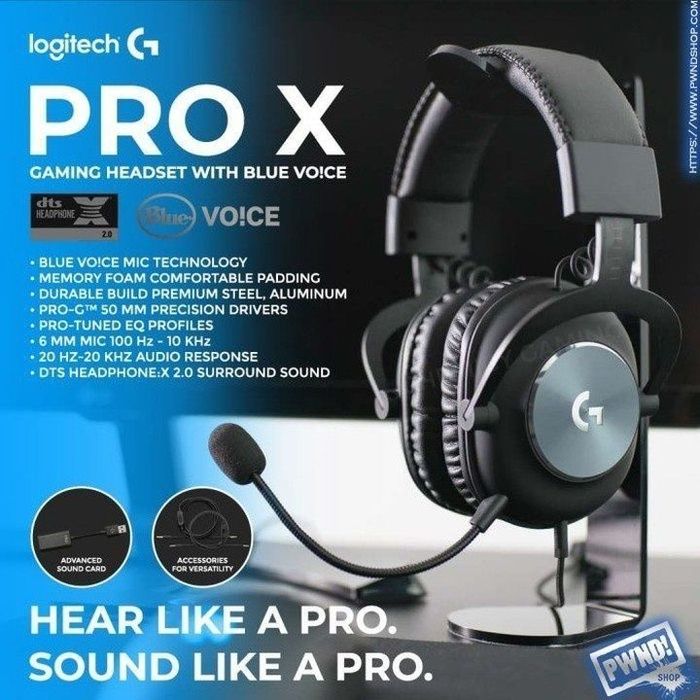 Logitech G PRO X 7.1 Проводные Наушники/Гарнитура Оригинал