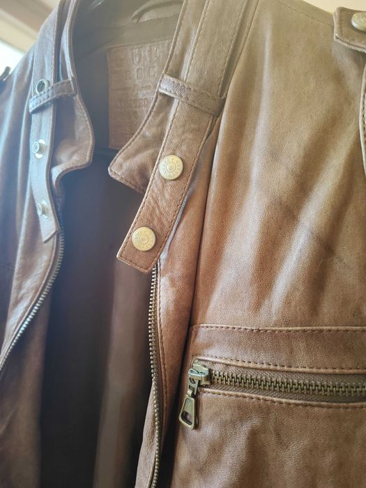 Кожено яке "Guess"  S- размер естествена агнешка кожа