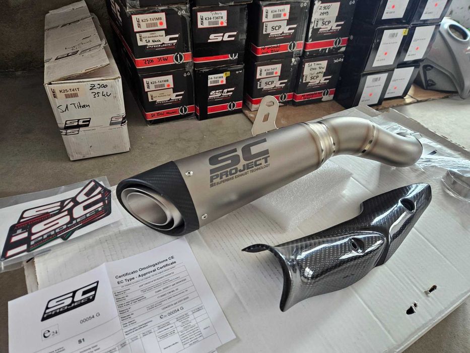 Оригинален ауспух SC Project S1-GP за Kawasaki Z400, Z650, Z900,