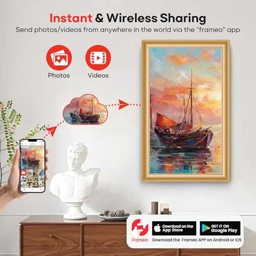 Дигитална фоторамка BIGASUO 15.6 64GB WiFi