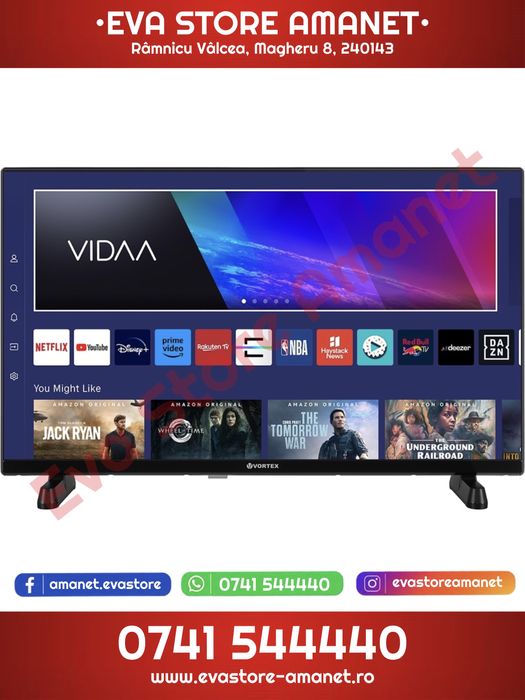 Televizor LED Smart HD VORTEX 81cm Dolby Digital VIDAA CI+ Slot