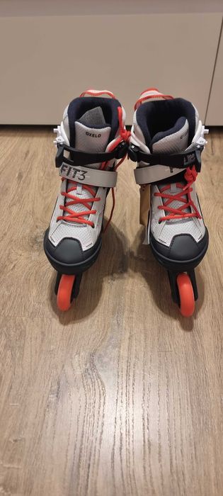 Role Oxelo FIT3 Gri-Roșu