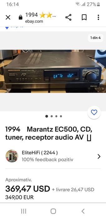 Preamplificator - tuner și statie - amplificator - putere Marantz