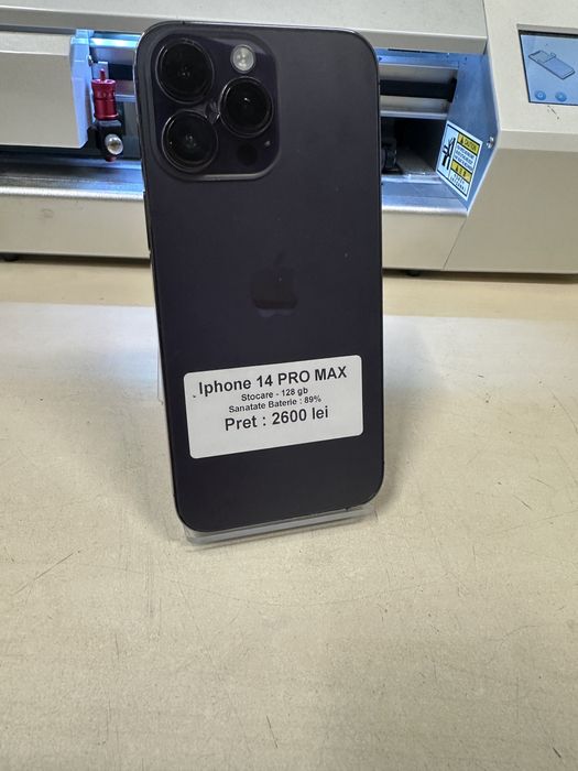 Iphone 14 pro max / 128 gb / folie sticla cadou / LA REDUCERE
