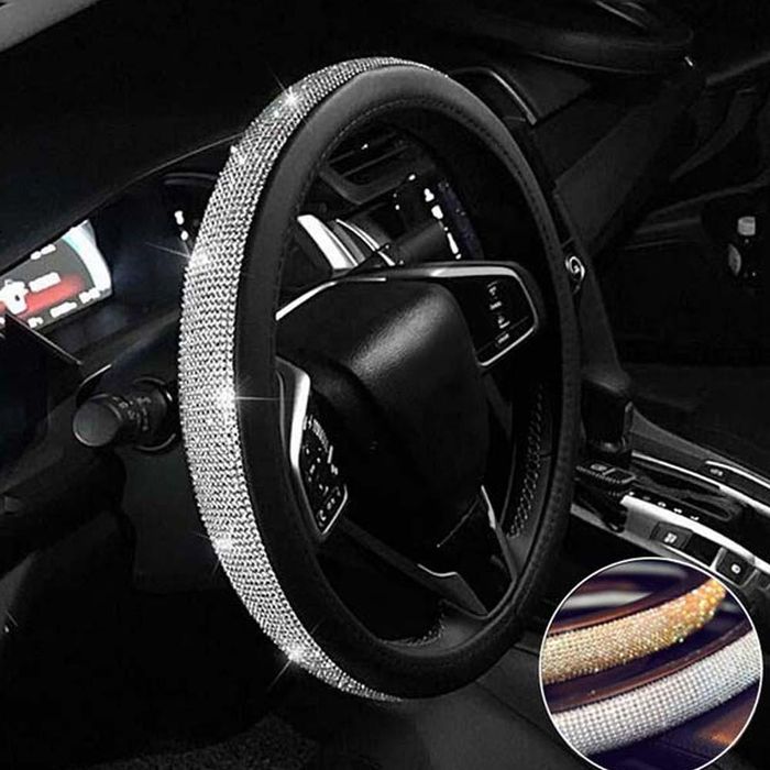 Husa volan cu pietricele sclipitoare