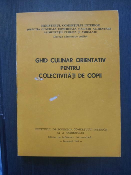 Ghid culinar orientativ pentru colectivități de copii
