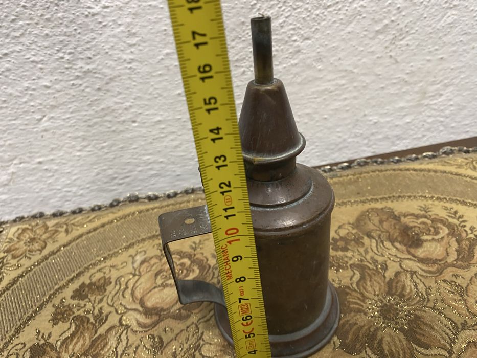 Френска газена лампа от месинг 1890–1910 Франция