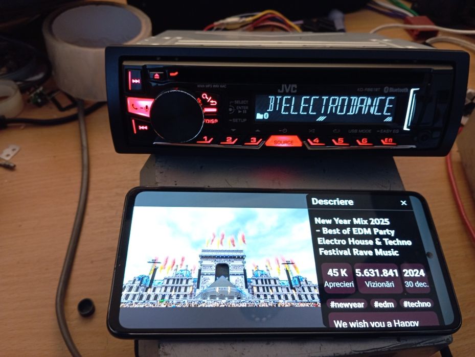 Radio cd jvc auto cu bt