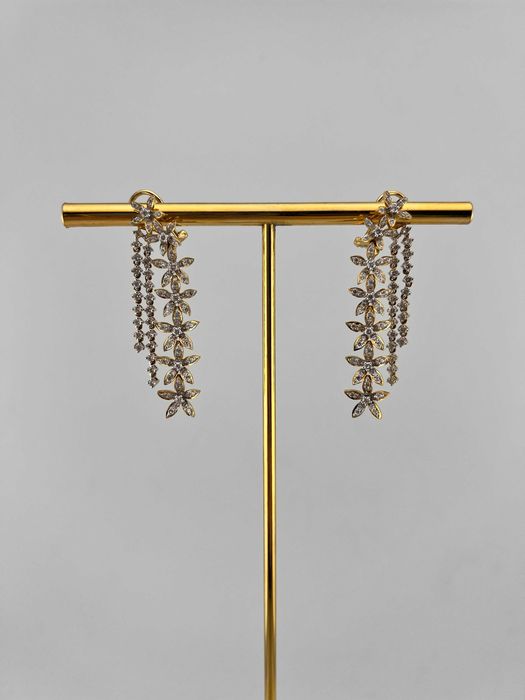 Серьги с бриллиантами Flouers