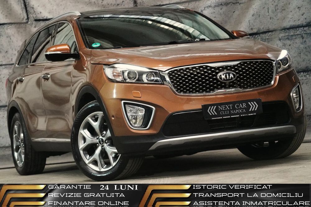 Kia Sorento GARANTIE 24 LUNI*RATE*4x4*200Cp*7 Locuri*Automata*Panorama*Piele*Full
