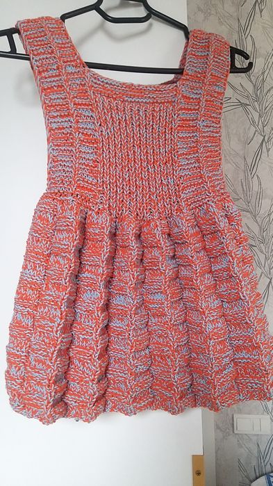 Детская одежда сарафан вязаный