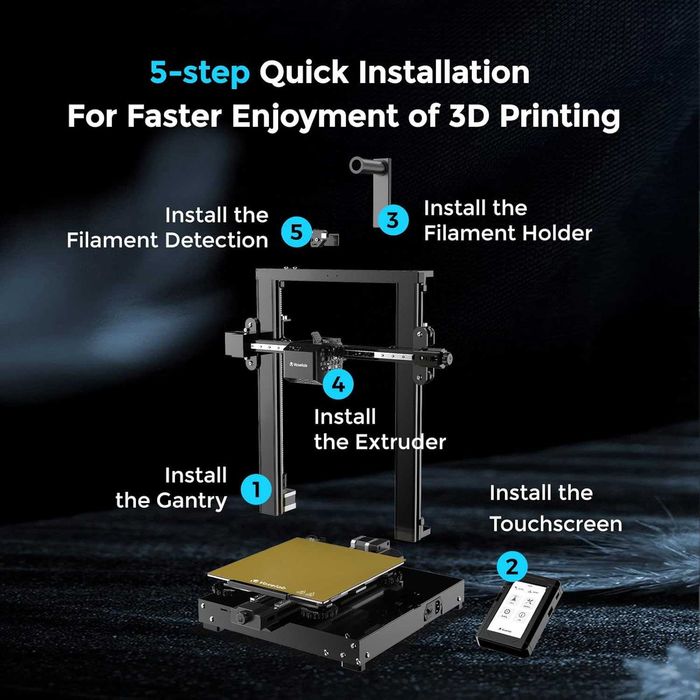 Imprimanta 3D Voxelab Aquila D1 levelling automat, 300 grade, 180 mm/s