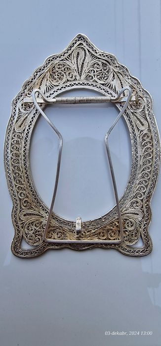 Подставка для фотографий. Серебро,100% ручной работы, в идеальном сост