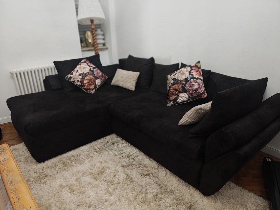 Colțar extensibil cu ladă depozitare  Dumonde Loana Antracit II
