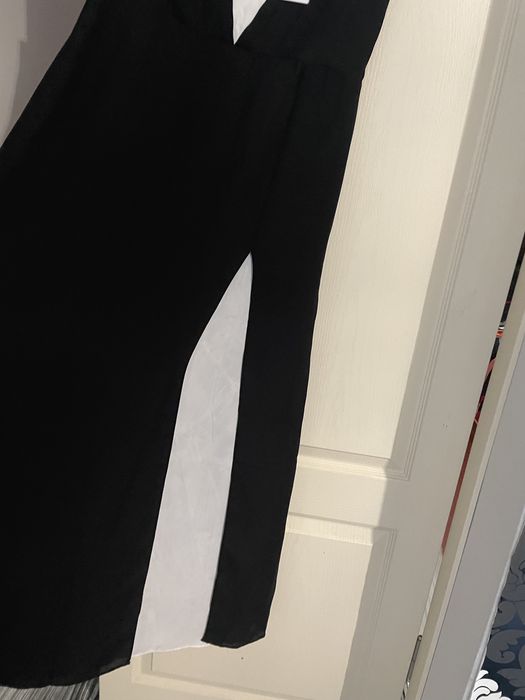 Дамска дълга черно-бяла рокля Vero Moda-L