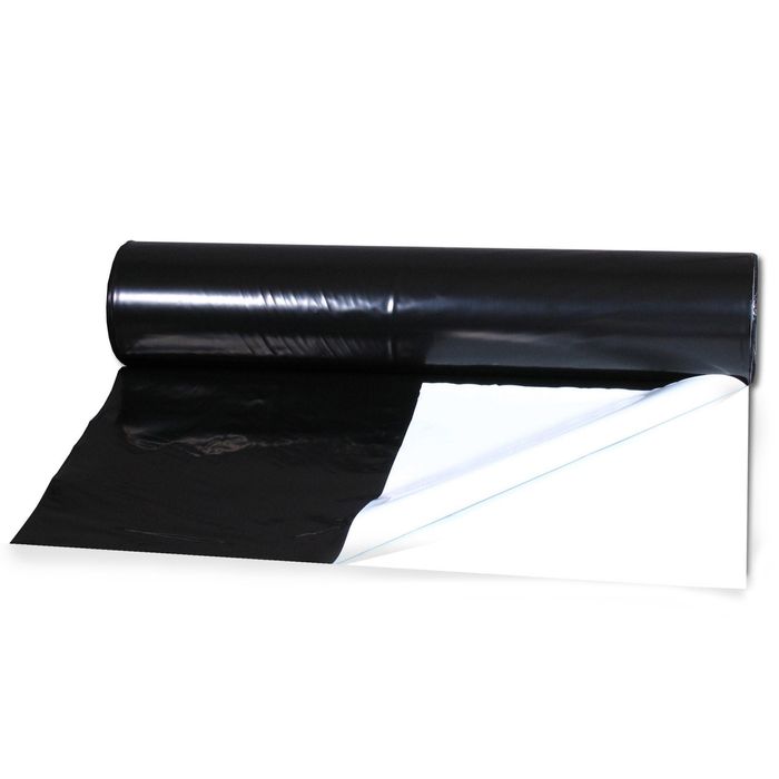 Folie albă-neagră 5010 Plastika Kristis