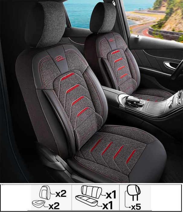 Комплект премиум тапицерия Panda Bodrum - различни цветове