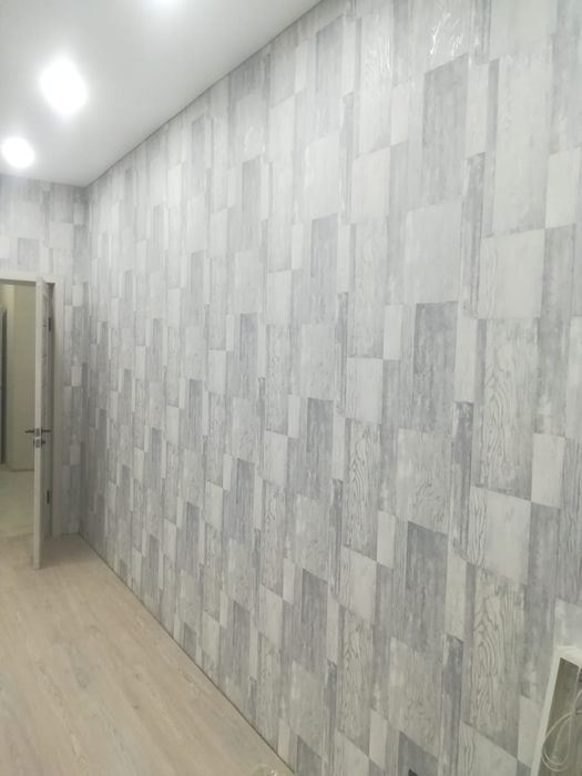 Поклейка обоев качественно