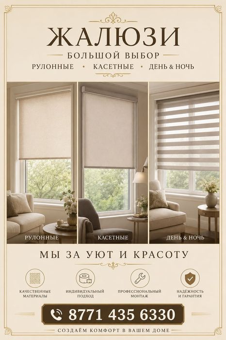 Жалюзи большой выбор в городе Актау