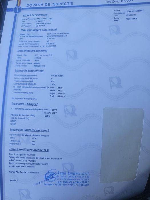 Tahograf de vânzare