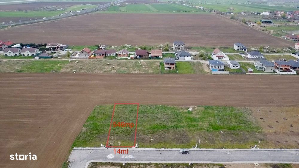 Teren de vânzare zona nouă Bujac 546mp AC ON+1 teren pe colț separate