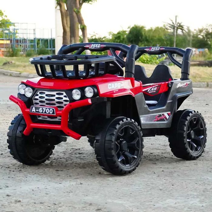 Masinuta electrica 4x4, pentru 2-4 ani,CAPE-X, 100W,12V, scaun tapitat