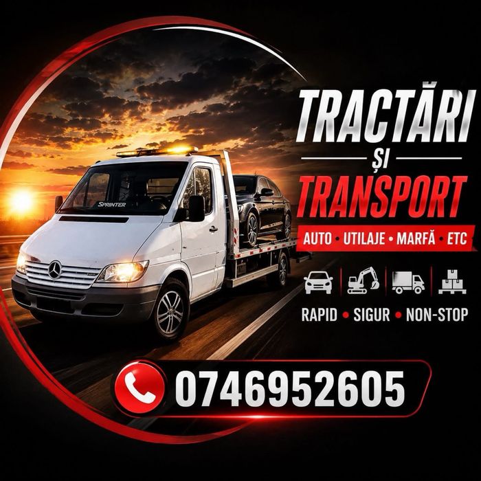 Tractari Auto Transport Auto Platforma Auto Asistenta Rutiera
