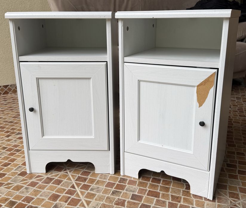 Set Noptiere IKEA din pal si melaminat