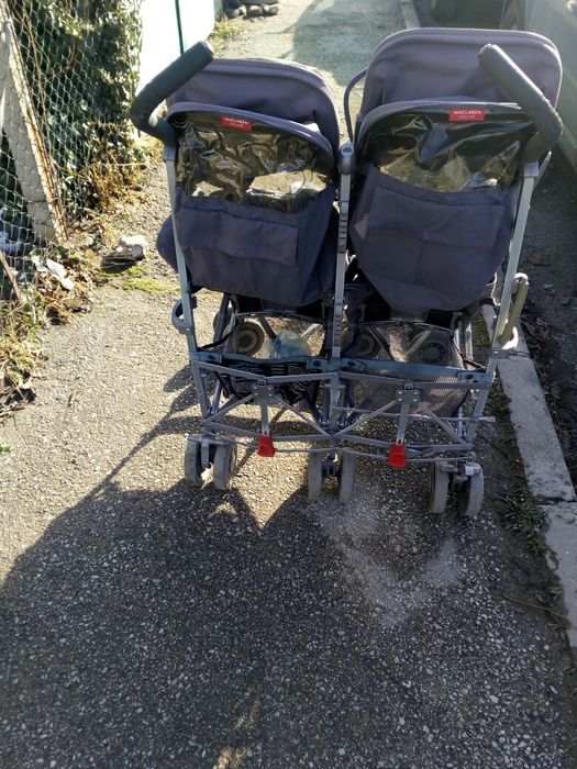 Продавам количка макларън за близнаци и породени