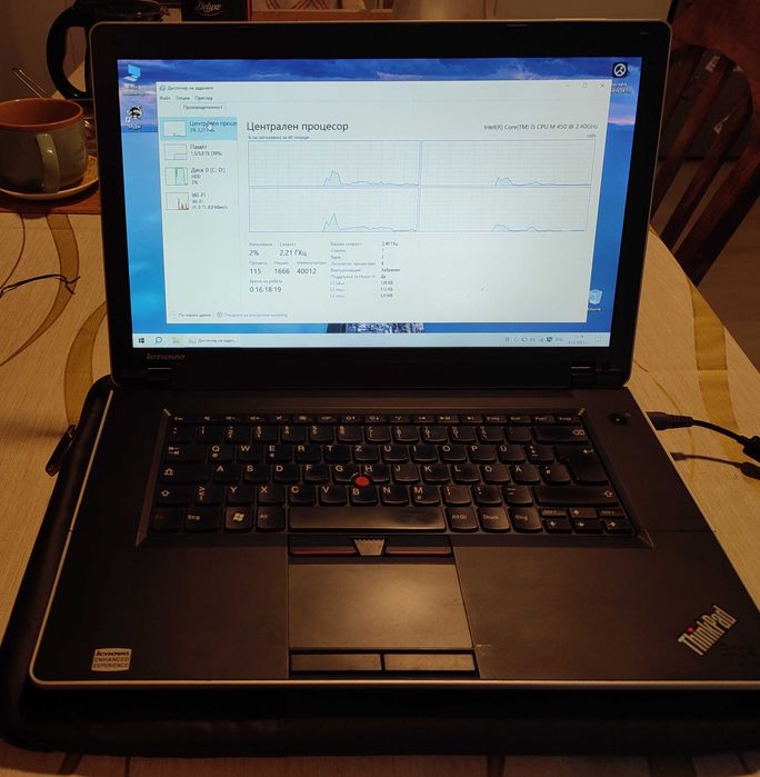 Лаптоп Lenovo ThinkPad Edge 15 (i5 M450 4GB DDR3 500GB HDD)