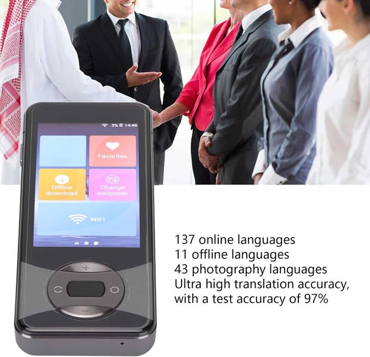 Septpenta Интелигентен двупосочен преводач,137 онлайн, 11 офлайн езика