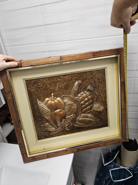 Tablou metalic , basorelief