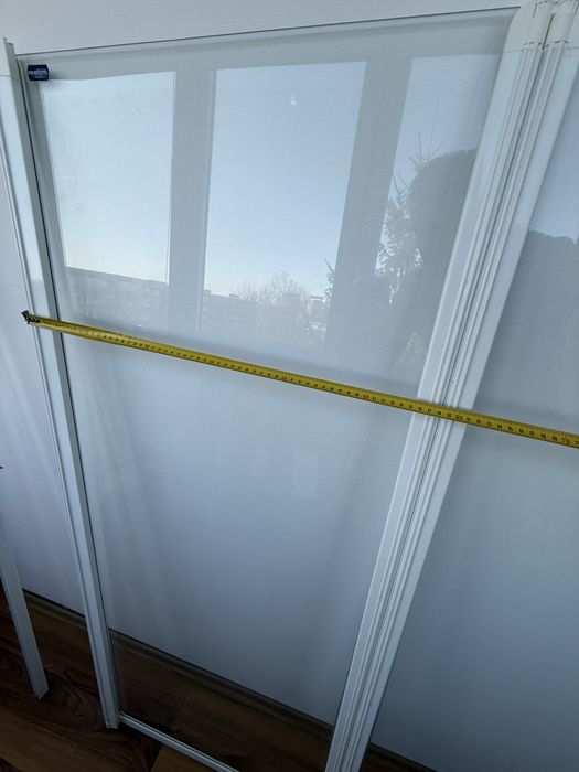 Paravan cada 2 panouri sticla mobile pliabile