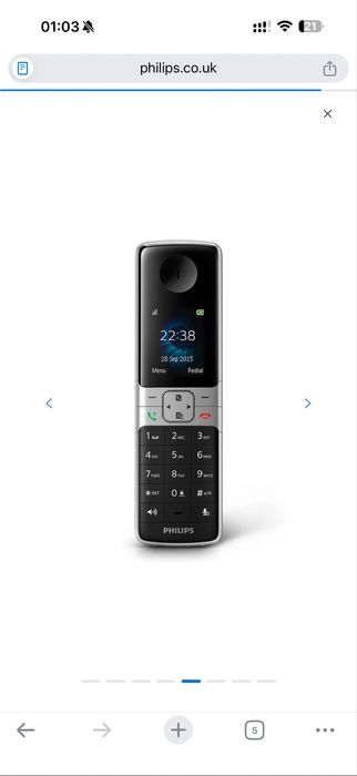 Домашный телефон Радиотелефон Philips D630 philips D6301B/38