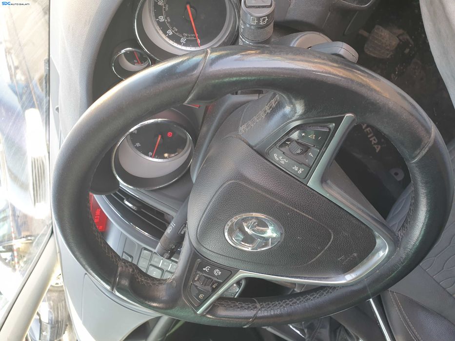 Volan Piele 3 Spite cu Comenzi Fara Airbag Opel Zafira C NFL Non Facelift 2011 - 2016 [K4283]