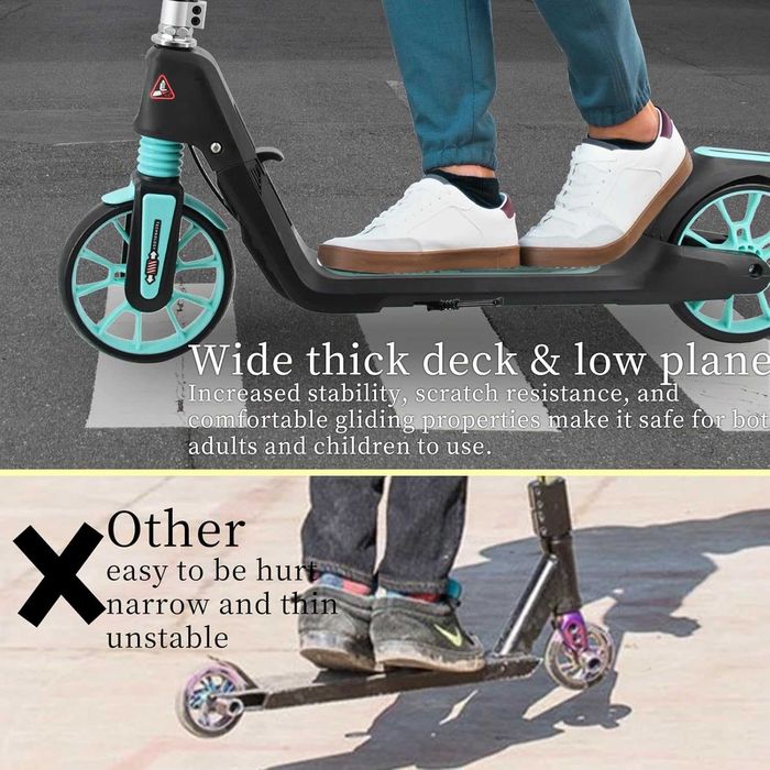 TENBOOM Тротинетка за деца на възраст 8-12 години, възрастни,до 100 кг