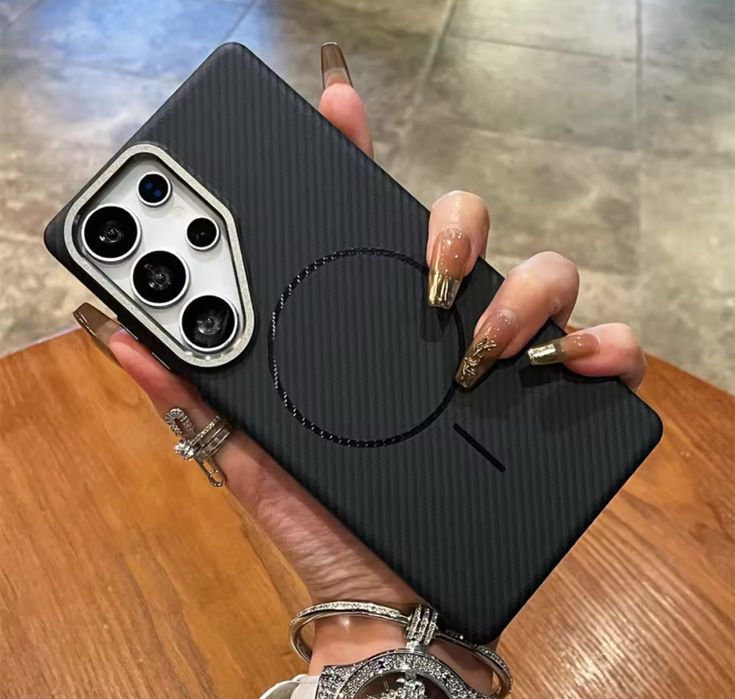 Husa Imitatie Carbon Magsafe Ultra Slim - Samsung S25 ULTRA