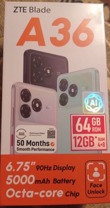 Смартфон ZTE Blade A36