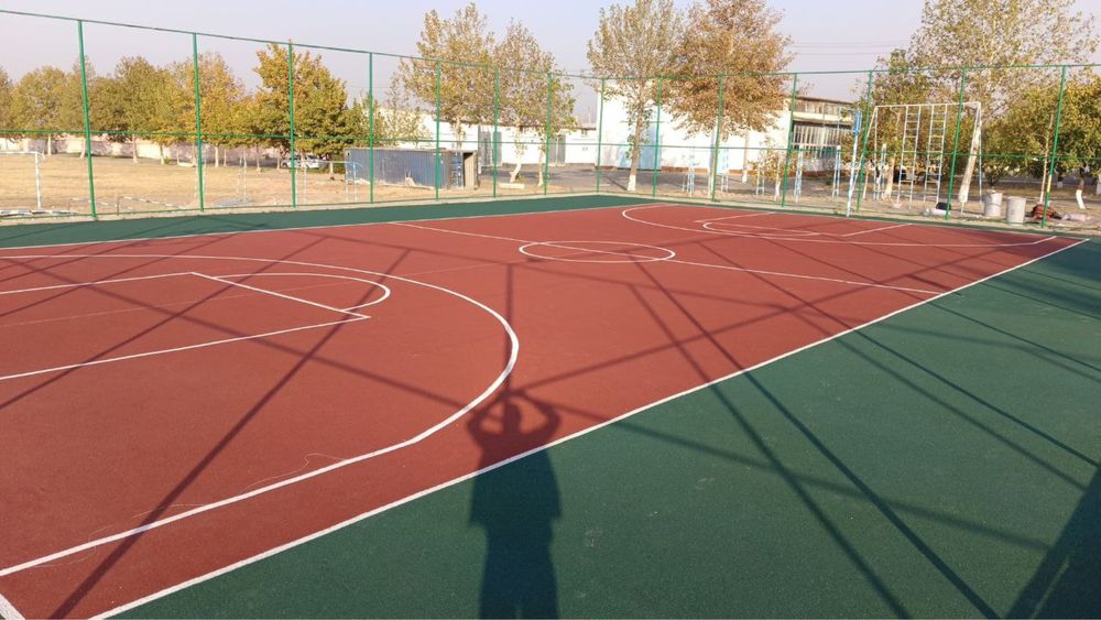 Stadionlar uchun quyma rezina qoplamasi , резиновое покрытие монолитно