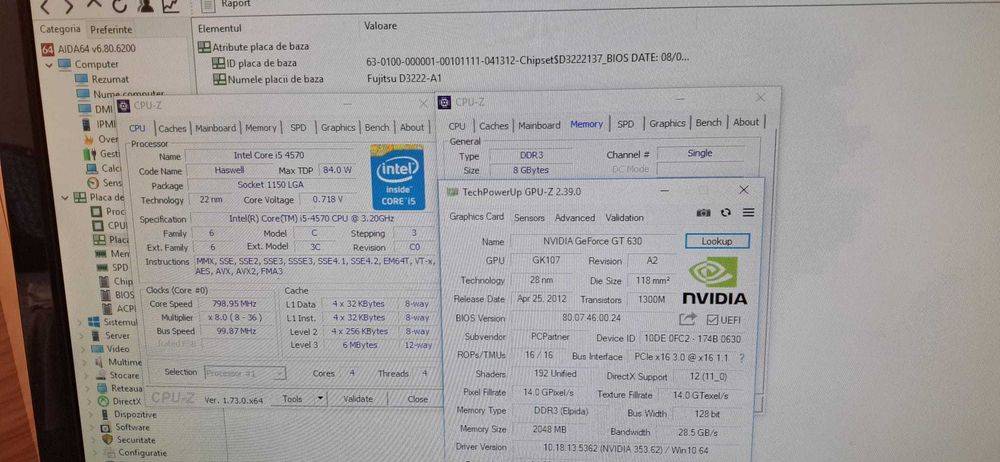 PC i5 4570- 3.2 GHz/8 GB Ram/HDD 500 GB/Video GT 630 2GB/CS GO/GTA V