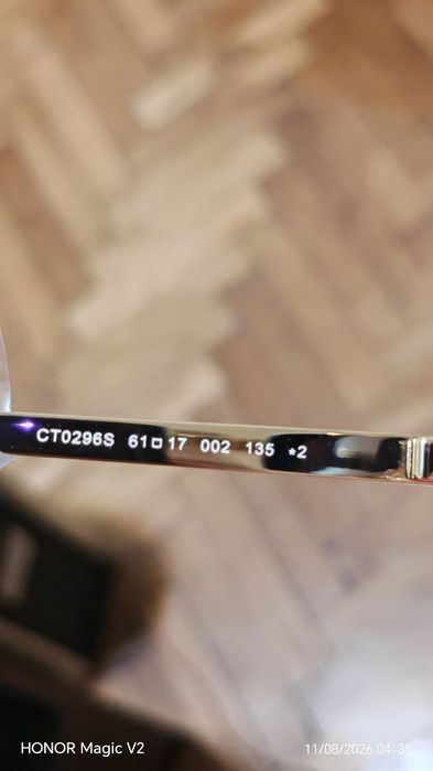 Ochelari de soare colecția Santos de Cartier Seria CT 0296S