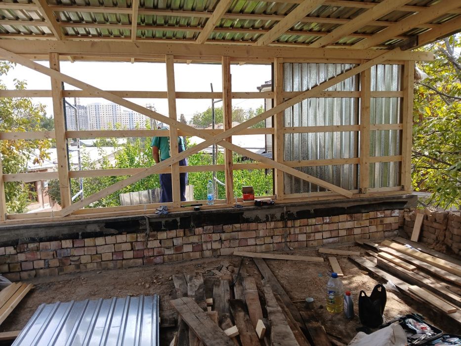 Ремонт крыши навесы