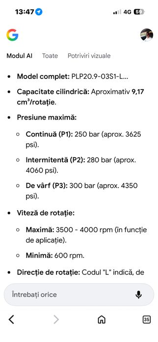Pompa hidraulica dubla Casapa