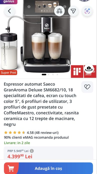 Espressor cafea Saeco GranAroma DELUXE