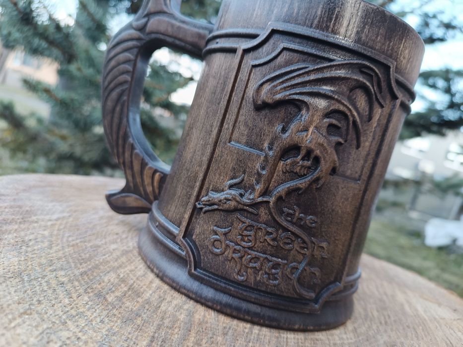 Дървена халба за бира, различным видове