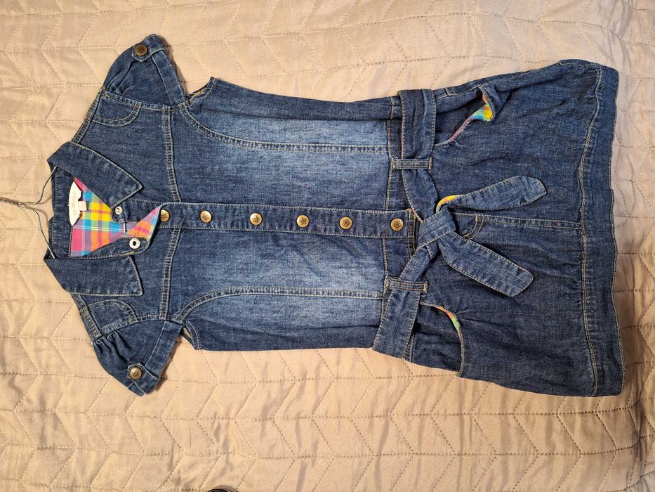 Rochita denim 8-9 ani